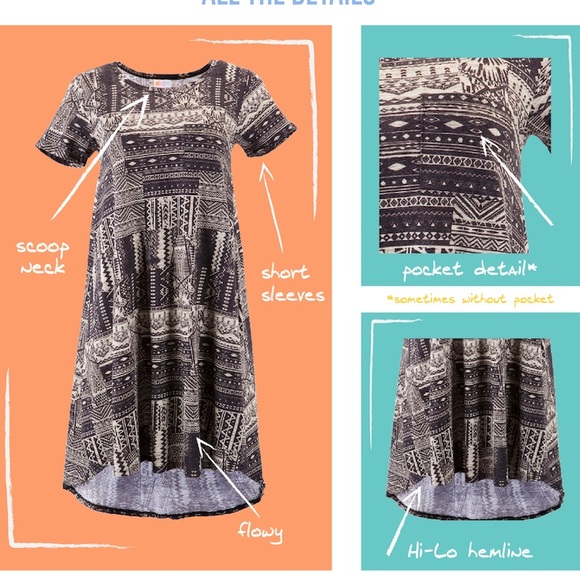 NWT! Size Down XXS Fits 0-6 LuLaRoe Carly Dress 🔸 1 Left! - Picture 7 of 8